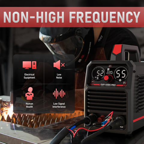 YESWELDER CUT-55DS PRO digital display with real time readouts