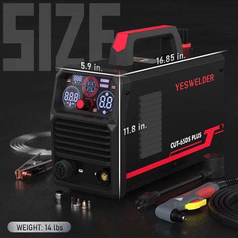 YESWELDER CUT-65DS PLUS compact design for portable workshop setups