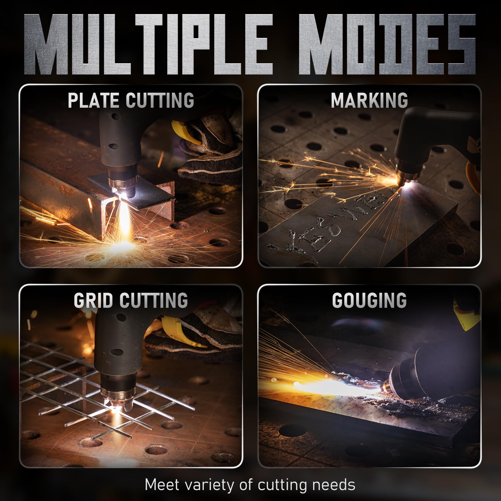 YESWELDER CUT-65DS PLUS plate cutting enables clean, accurate metalwork on various thicknesses