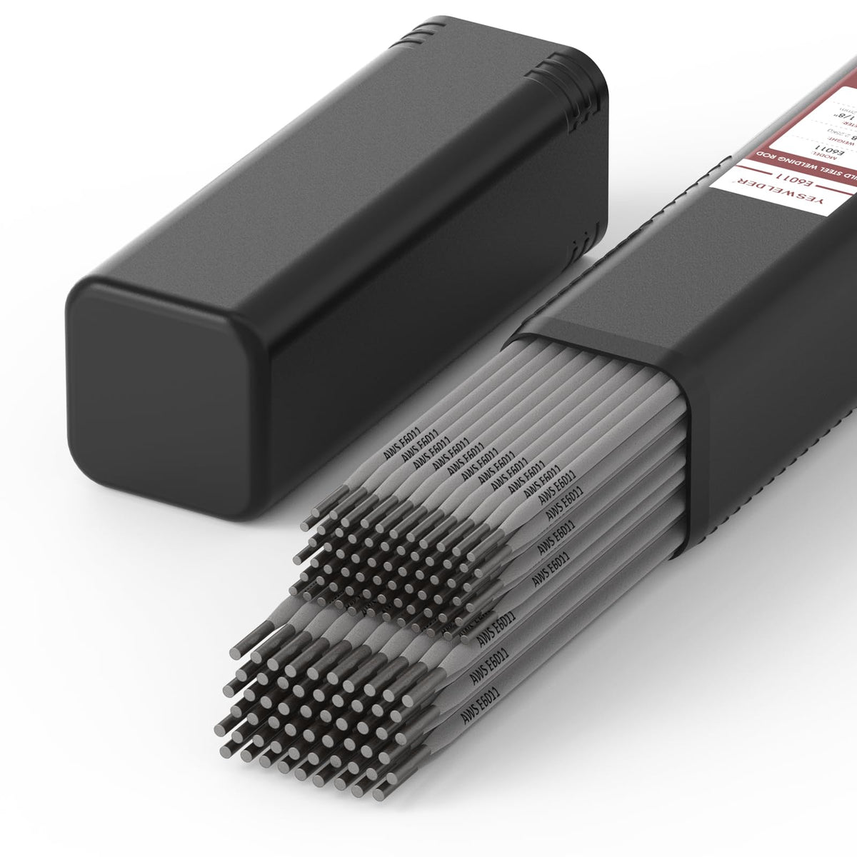 YESWELDER E6011 arc-penetration rod showing deep weld capability on carbon steel