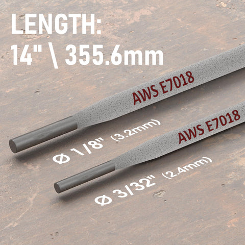 YESWELDER E7018 1-8in arc-welding-rod enables strong welds in heavy-duty projects