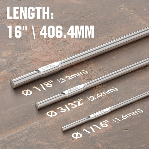 YesWelder ER308L TIG rod box side highlights corrosion resistance potential.