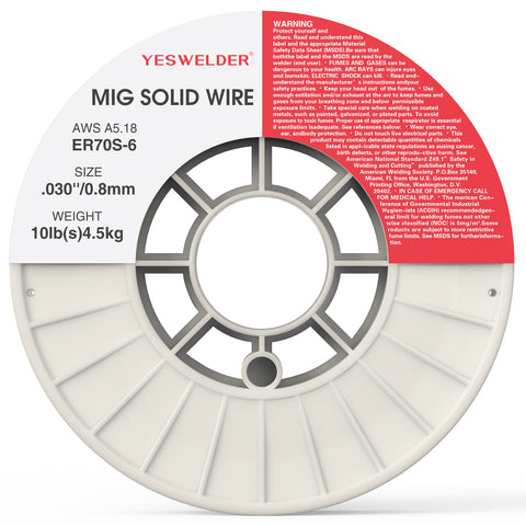 YESWELDER ER70S-6 weld wire with high deoxidizer content for reliable joints.