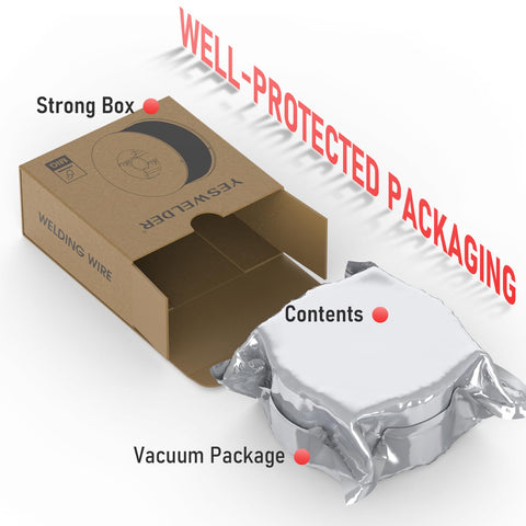 YESWELDER flux core wire ABS spool with rugged construction
