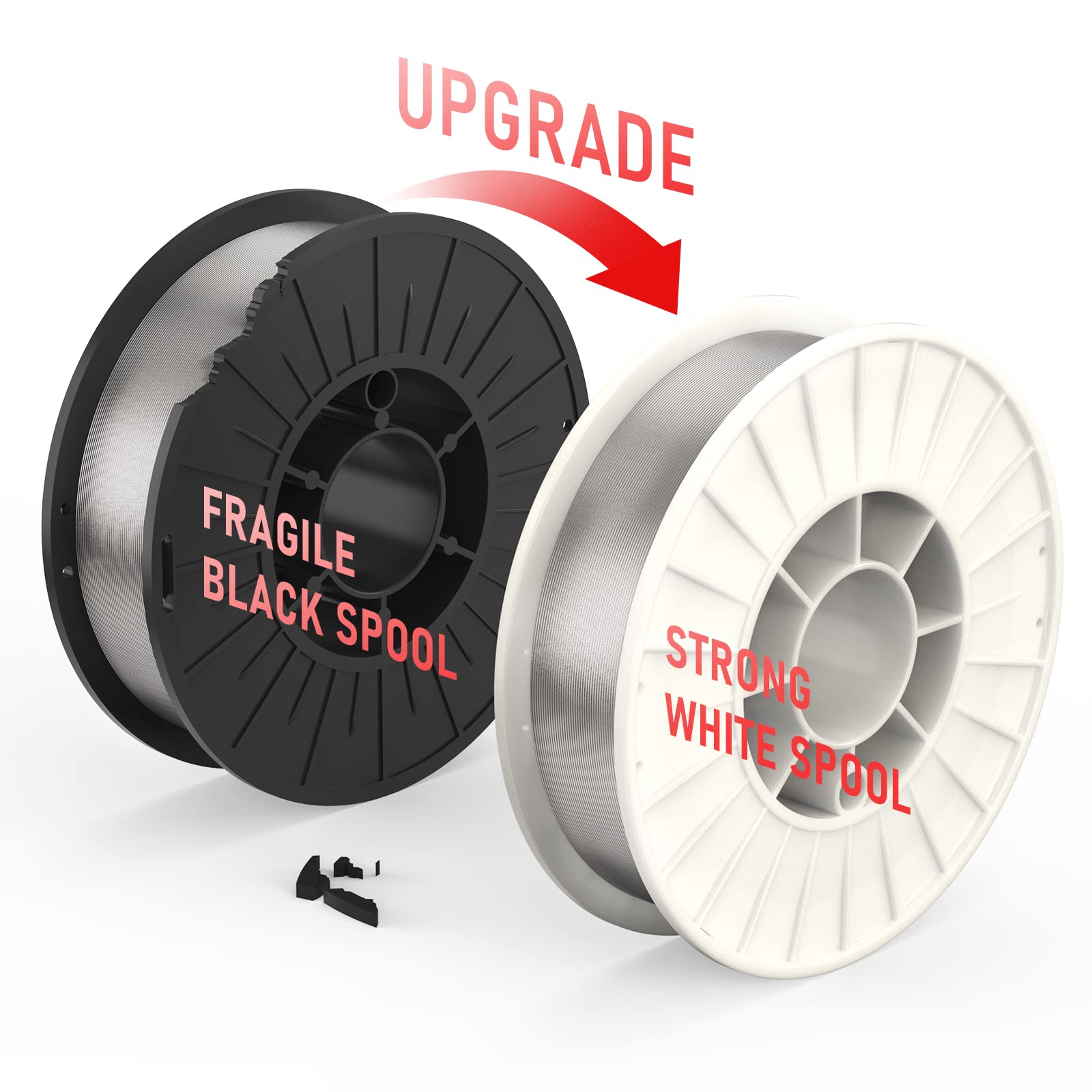 YESWELDER flux core wire produces clean, consistent bead appearance for strong joints