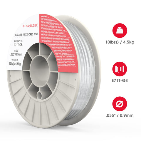 YESWELDER flux core wire delivers low spatter for cleaner beads in practice