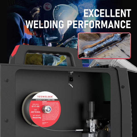 YESWELDER flux-core wire self-shielding for outdoor welding without gas
