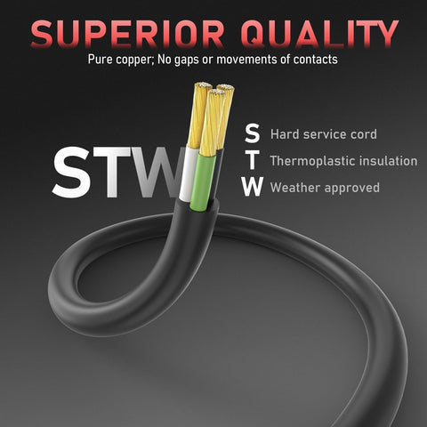 YESWELDER heavy-duty extension cord built for rugged use and long-lasting operation