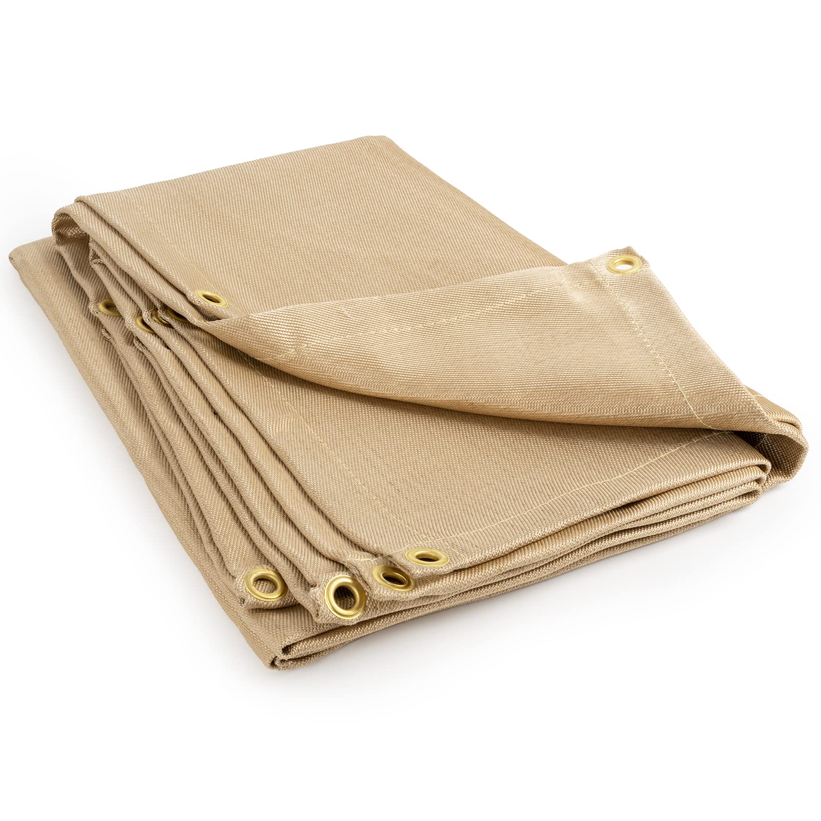 YESWELDER heavy-duty welding blanket laid flat, 4x6 ft, heat resistant up to 1022°F.