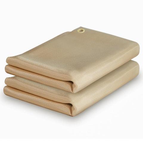 YesWELDER heavy duty welding blanket shielding sparks during grinding for surface protection