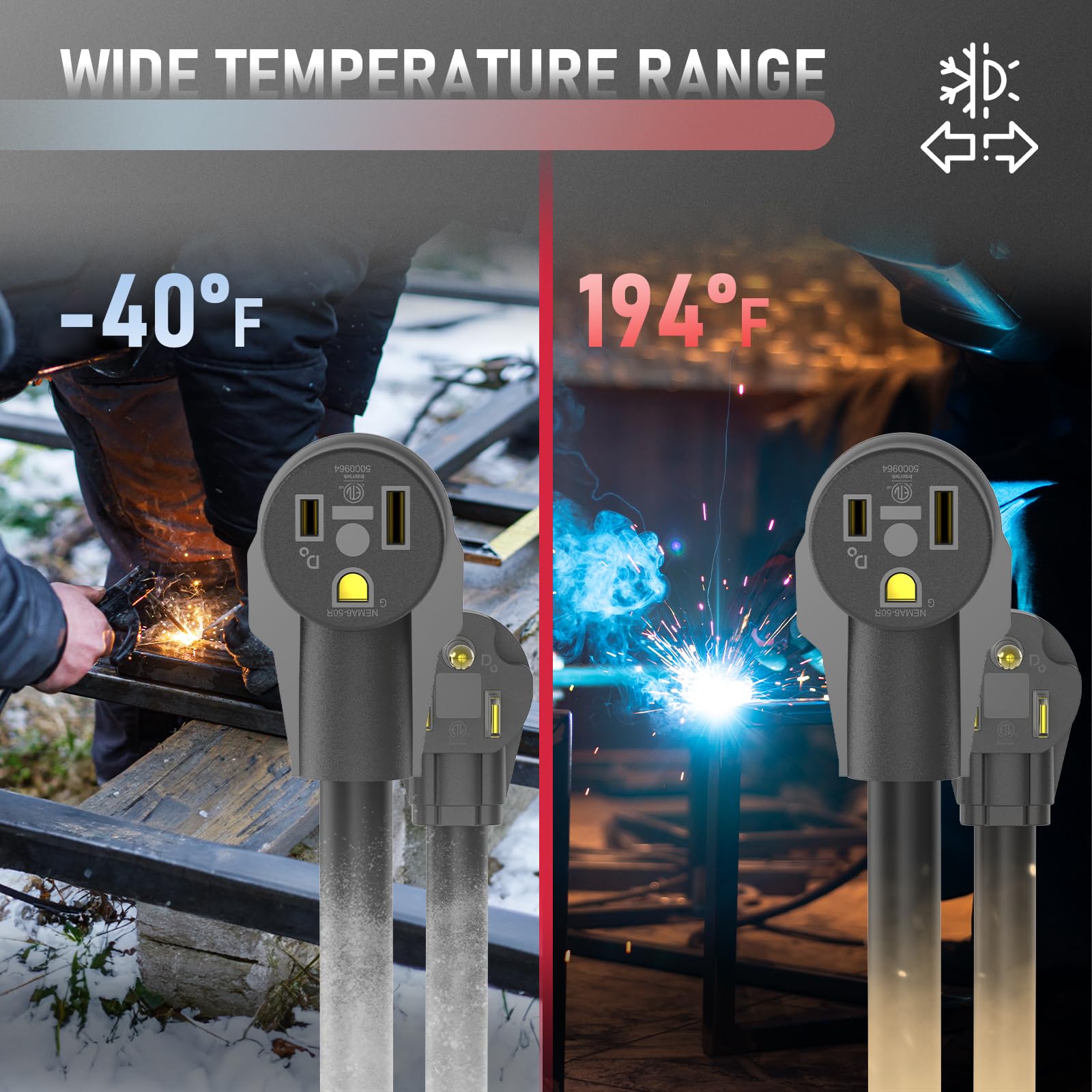 YESWELDER flexible copper conductors perform in extreme temperatures.