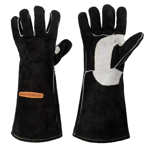 YESWELDER Leather Forge gloves ideal for grill work and fireplace maintenance