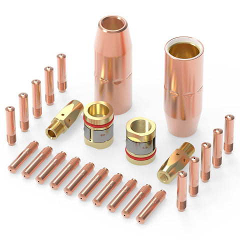 YESWELDER MIG accessory kit with 035 tip-nozzle-diffuser for clean, consistent shielding