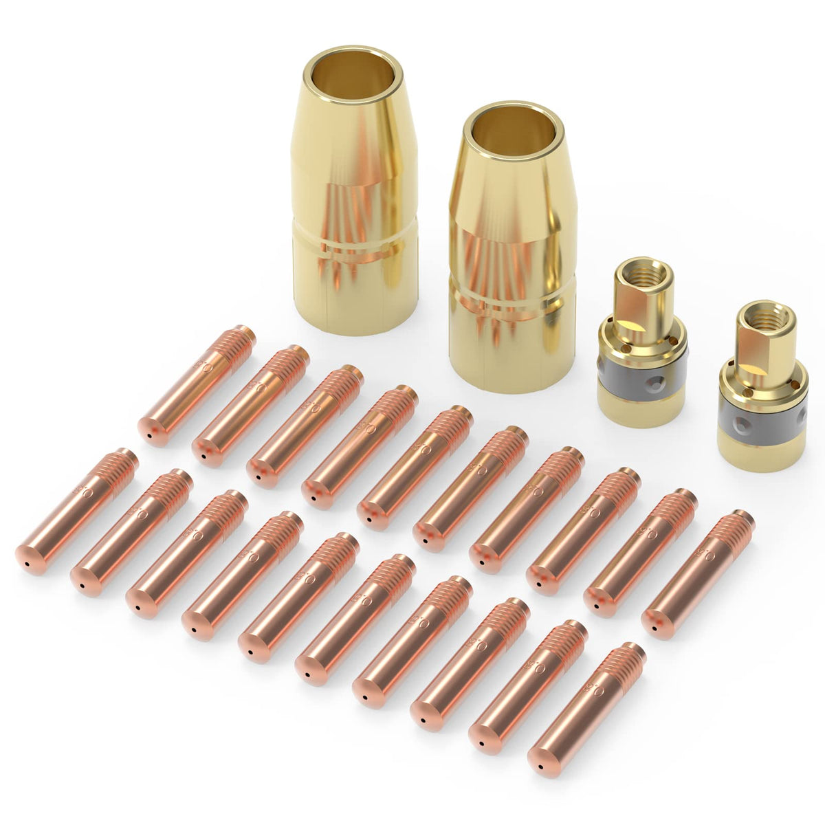 YESWELDER MIG kit: 0.030 inch tips for precise welds.