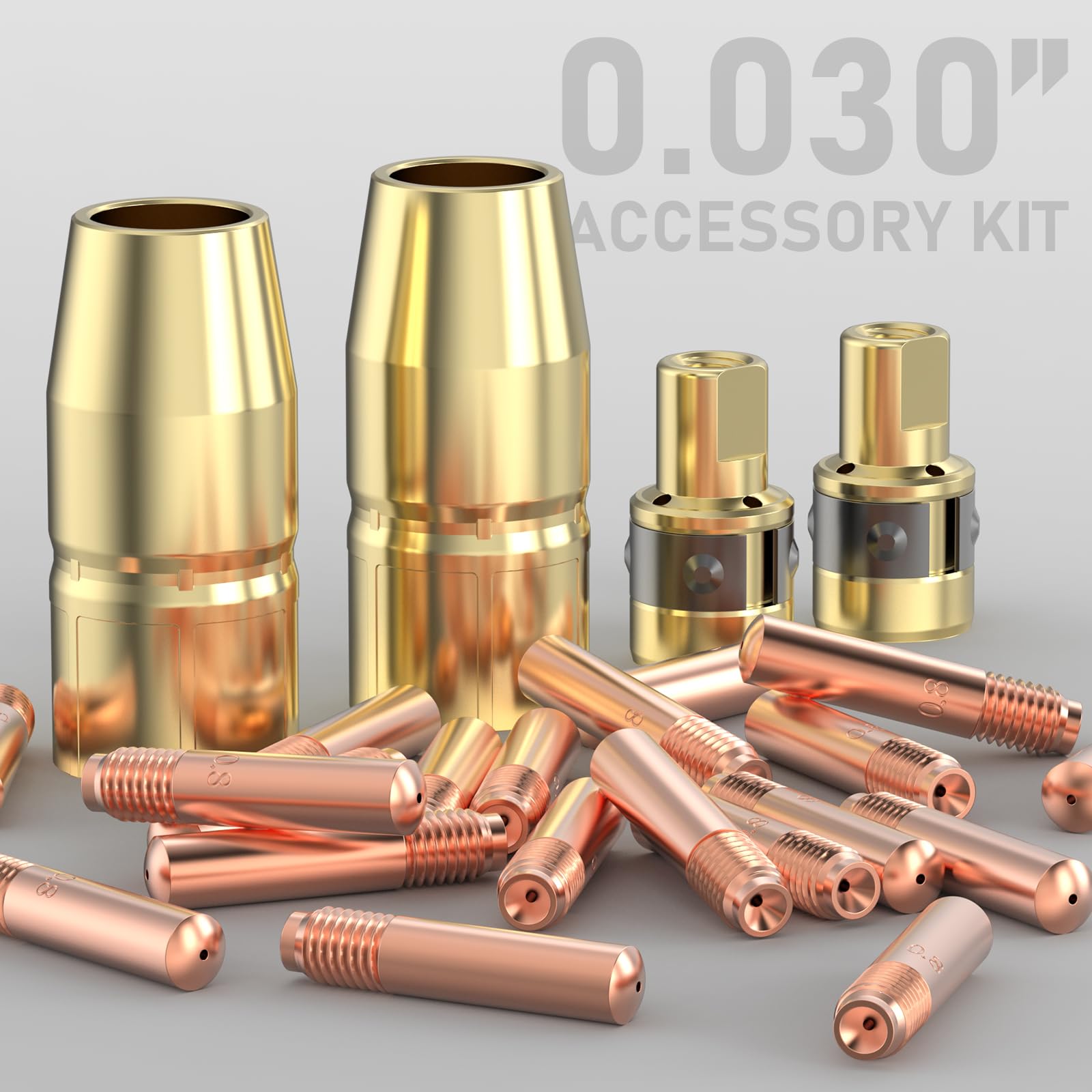 YESWELDER MIG gun accessory kit optimized for clean, professional welds.