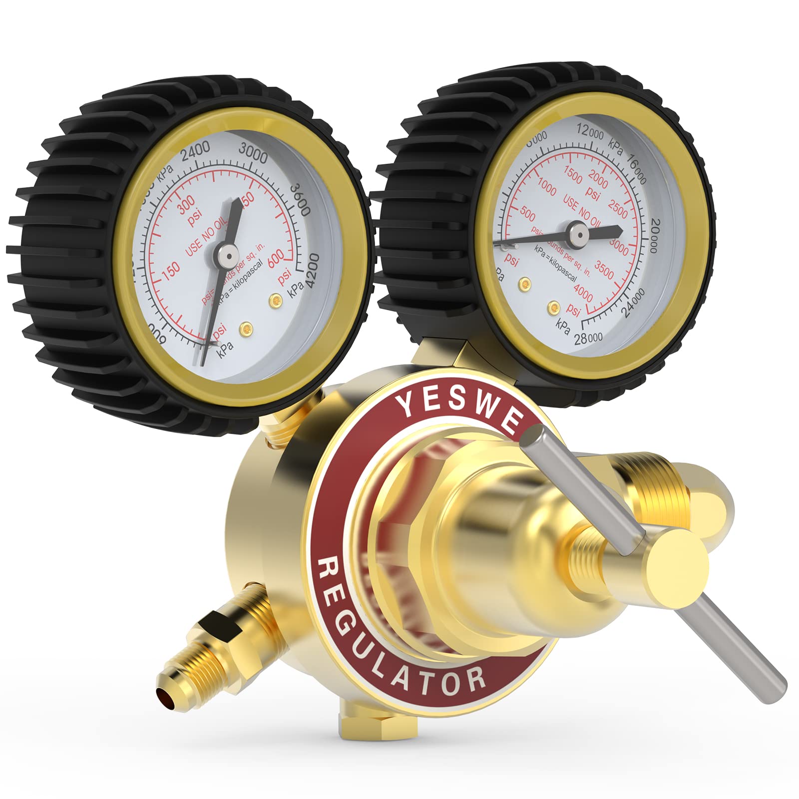 YESWELDER regulator supports brazing and soldering with nitrogen purge