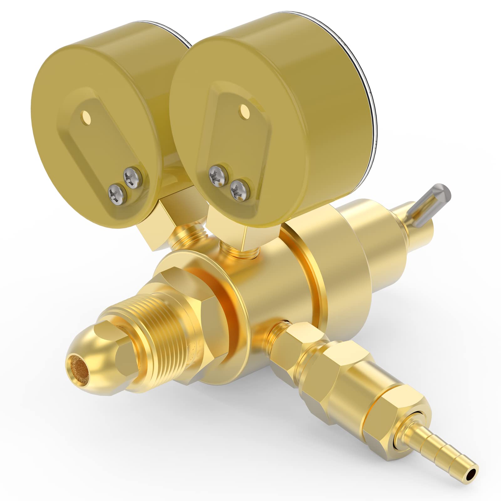 YesWelder regulator with hose packaged for ready-to-weld use