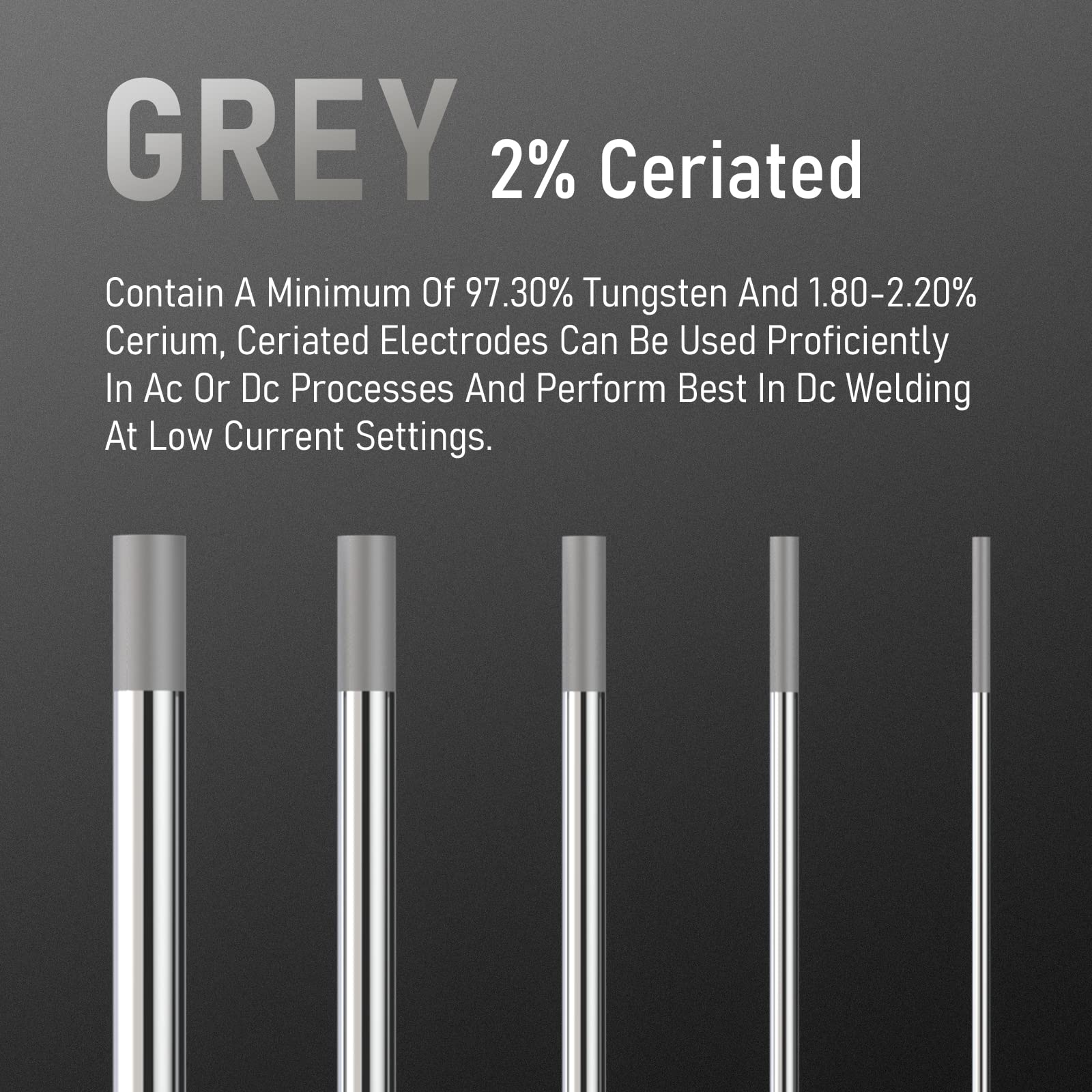 YesWELDER vacuum-sealed packaging preserves ceriated electrodes for long storage.