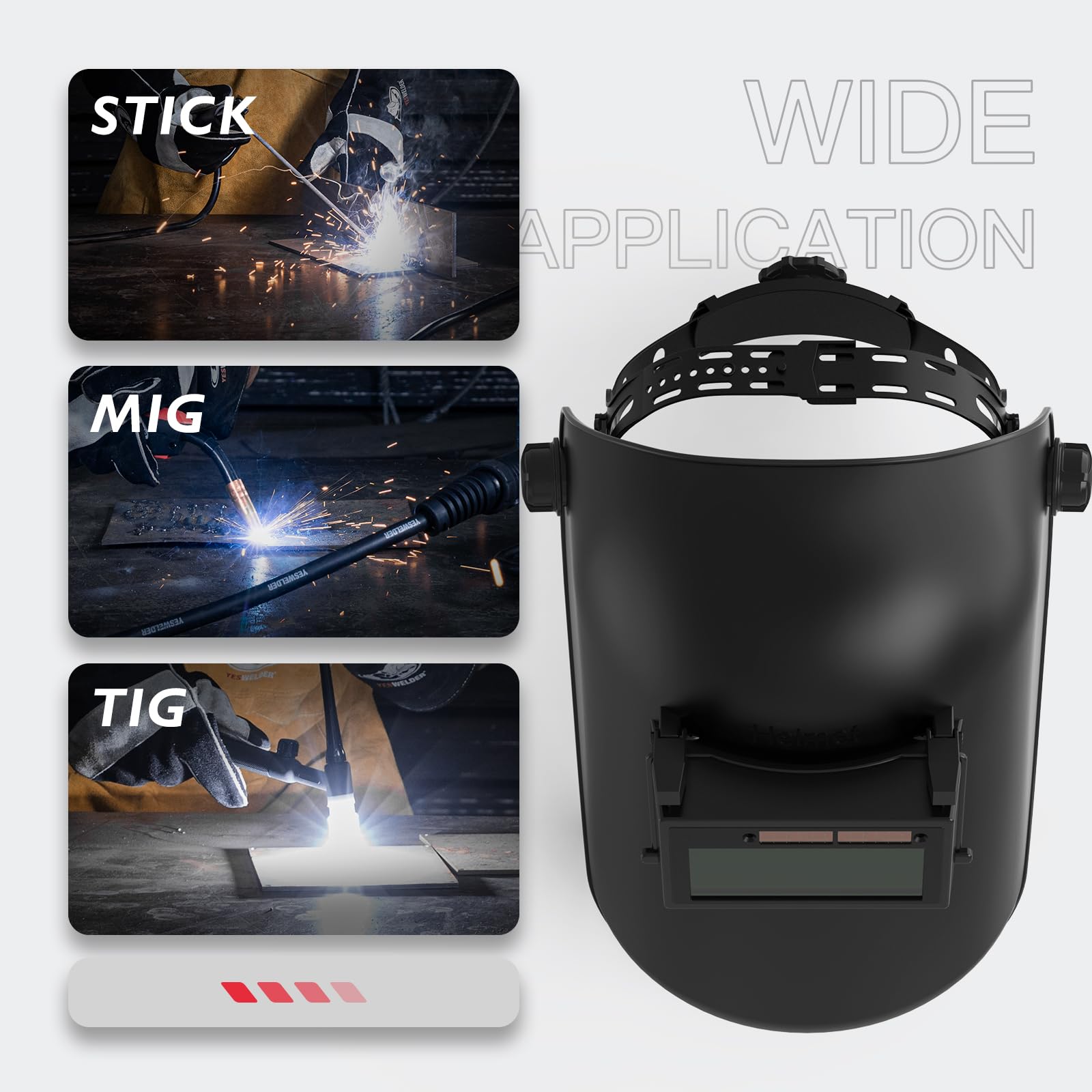 YESWELDER pipe-welding-hood designed for tight spaces and precise passes