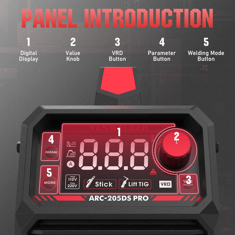 Yeswelder portable welder with ergonomic handle for easy transport