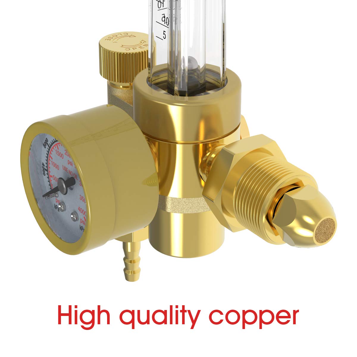 Yeswelder regulator ports and multi-outlet option support flexible gas lines