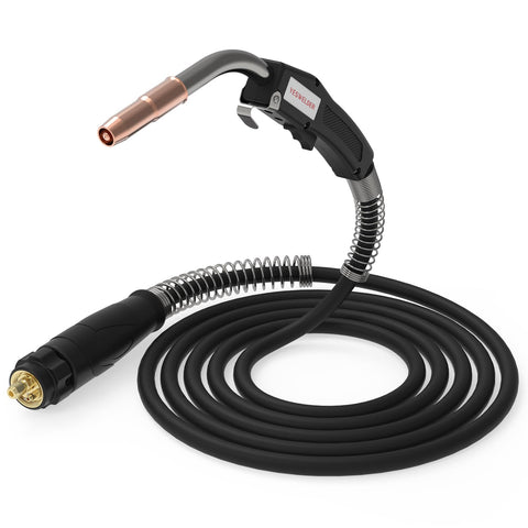 YesWELDER Tweco 2 MIG gun with euro connection for easy swaps.