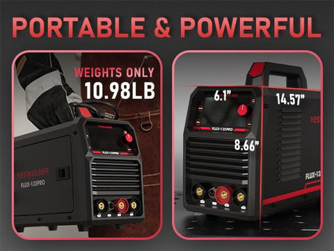 YesWelder safety features protect against overload and overheating during use.
