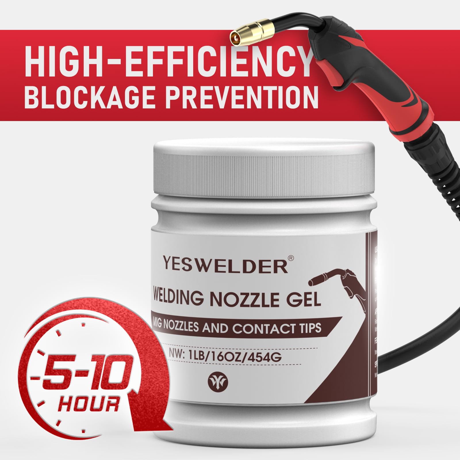 YESWELDER silicone-free formula keeps the work area safe.