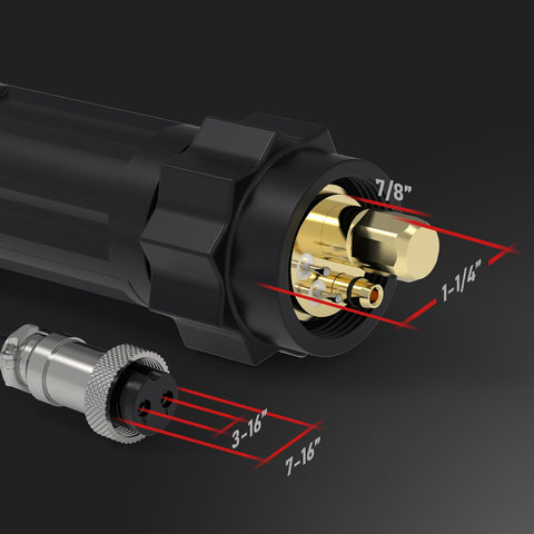 YesWELDER spool gun ergonomic, lightweight design reduces operator fatigue
