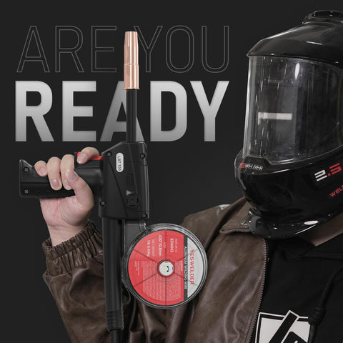 YesWELDER spool gun transparent housing lets you monitor wire spool in real time