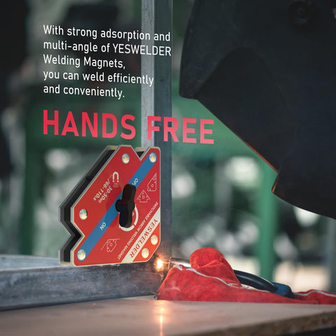 YESWELDER Switchable Arrow magnets used for welding, marking off, and pipe work.