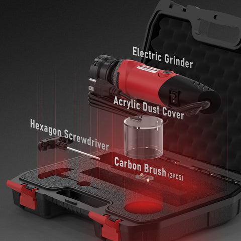 YesWELDER tungsten electrode sharpener carbon brushes for maintenance.