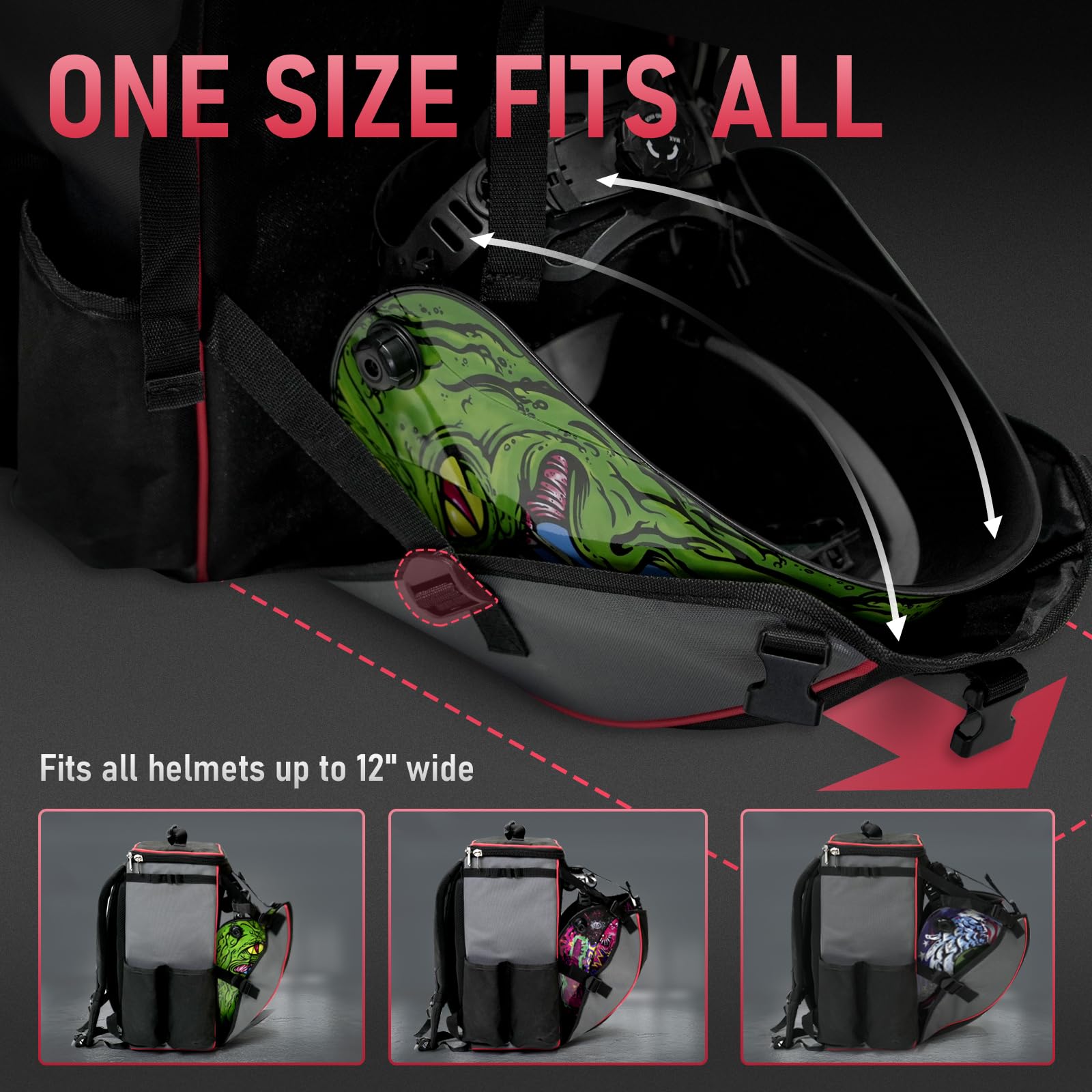 YESWELDER welding backpack interior pocket layout for organized gear
