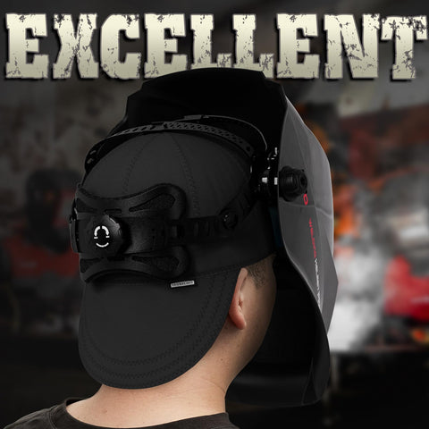 YESWELDER all black welding cap side view blocks dust for cleaner work