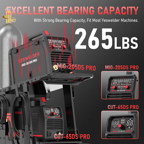 YESWELDER welding cart featuring ample storage and organization