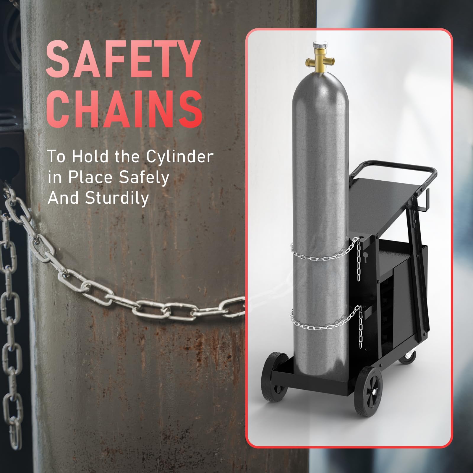 YESWELDER cart compact footprint maximizes workspace efficiency in small shops.