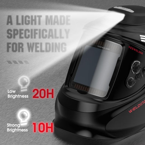 YESWELDER lens closeup highlighting true color clarity for precise welds