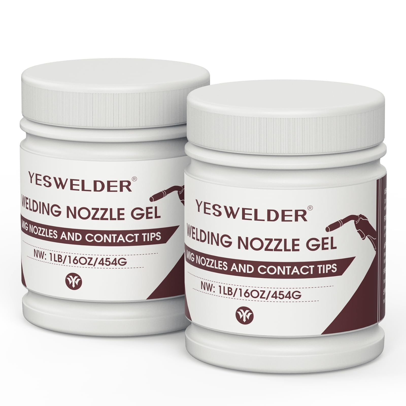YESWELDER nozzle gel bottle ready for dip to reduce spatter buildup.