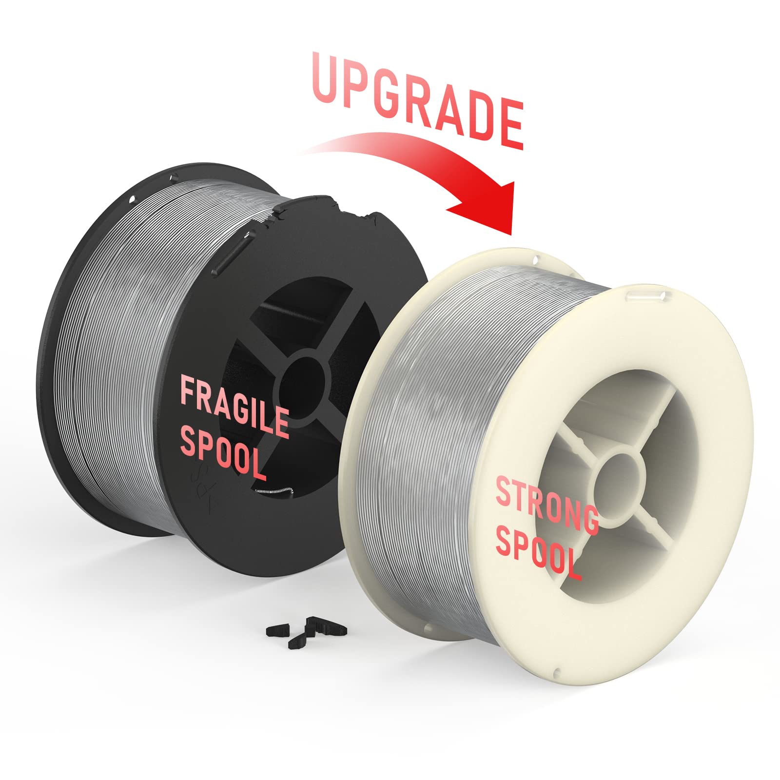 YESWELDER ABS plastic spool enhances durability during transport