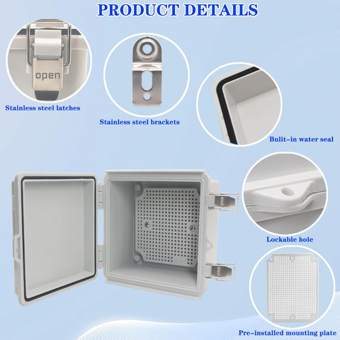 YETLEBOX IP67 weatherproof enclosure protecting electronics from dust and water