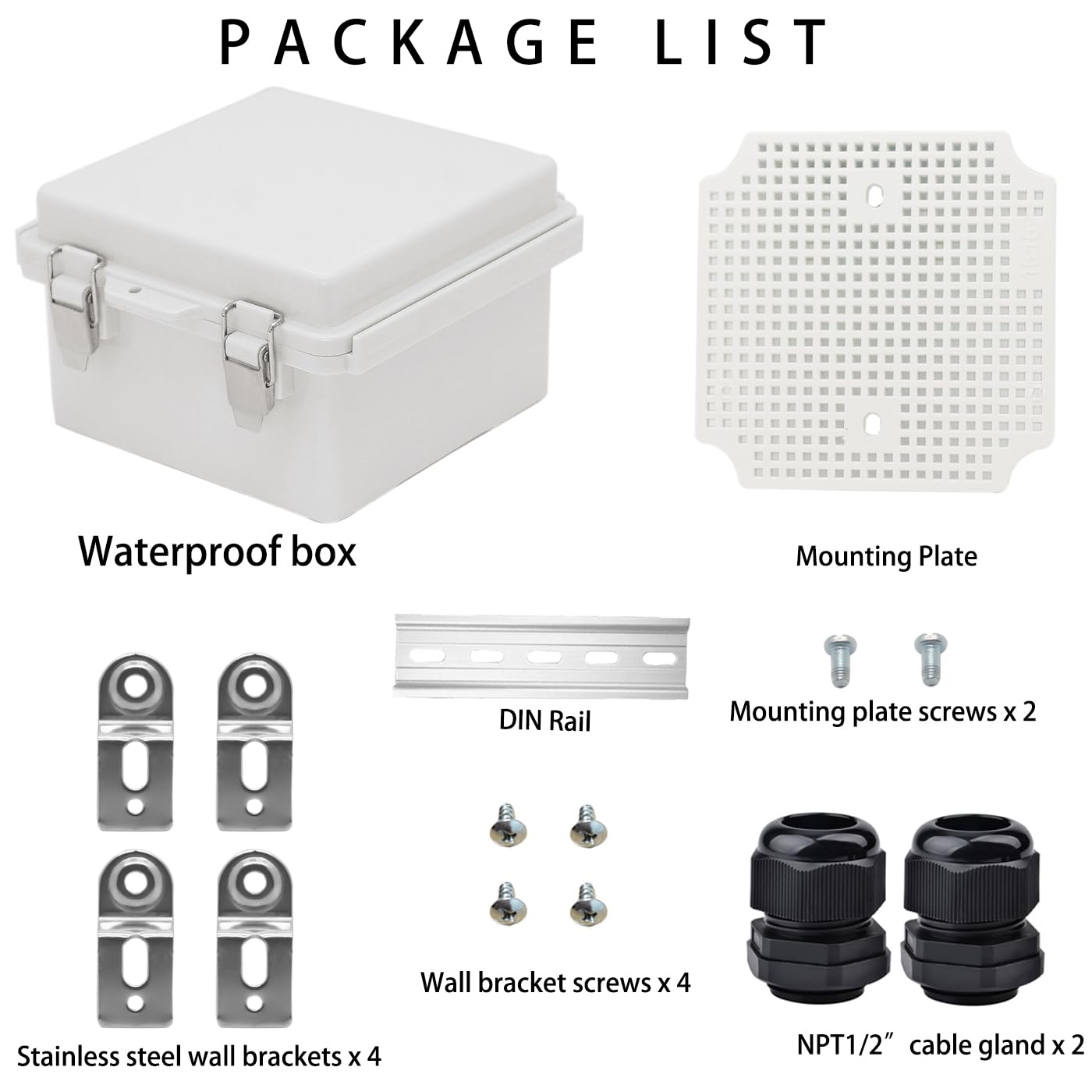 YETLEBOX stainless steel wall brackets for durable wall mounting
