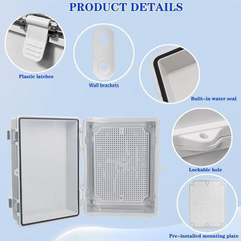 YETLEBOX cable glands provide neat, moisture-resistant entry points.