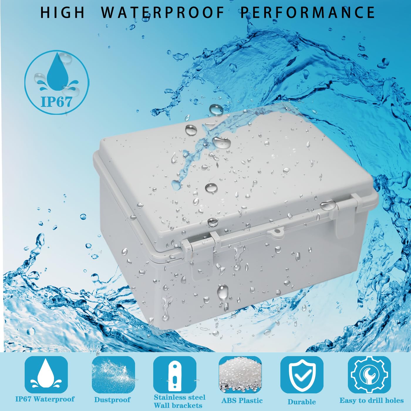 YETLEBOX enclosure with mounting plate enables secure wall installation.