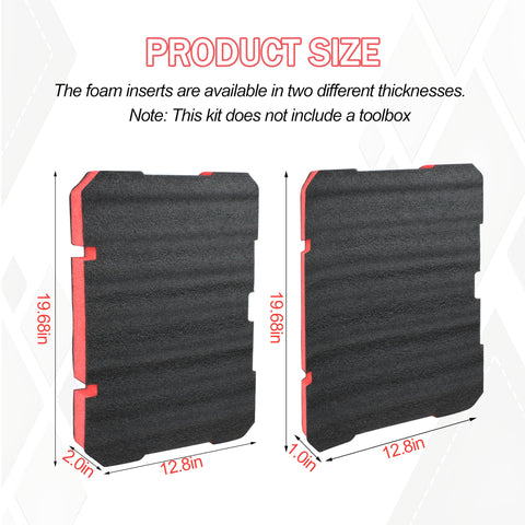 YETTAT foam inserts for Milwaukee Packout 48-22-8424, cutting guide view shows precise customization.
