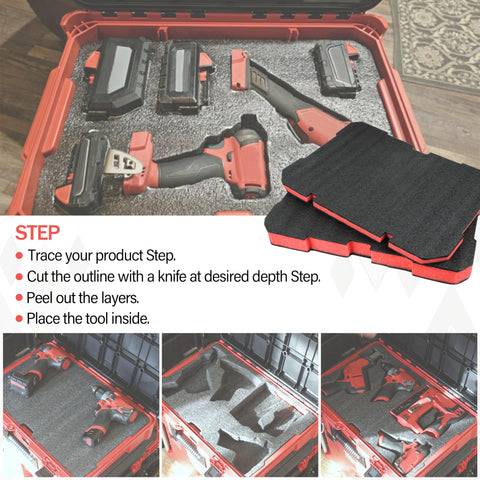 YETTAT foam inserts demonstrating organized drawer layout for quick tool access.