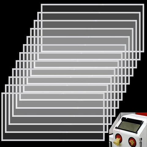 YEXEXINM lens cover: clear 23x11 protects sandblasting lens from scratches.