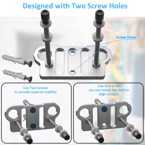 YEZROVR dual screw holes provide extra mounting stability