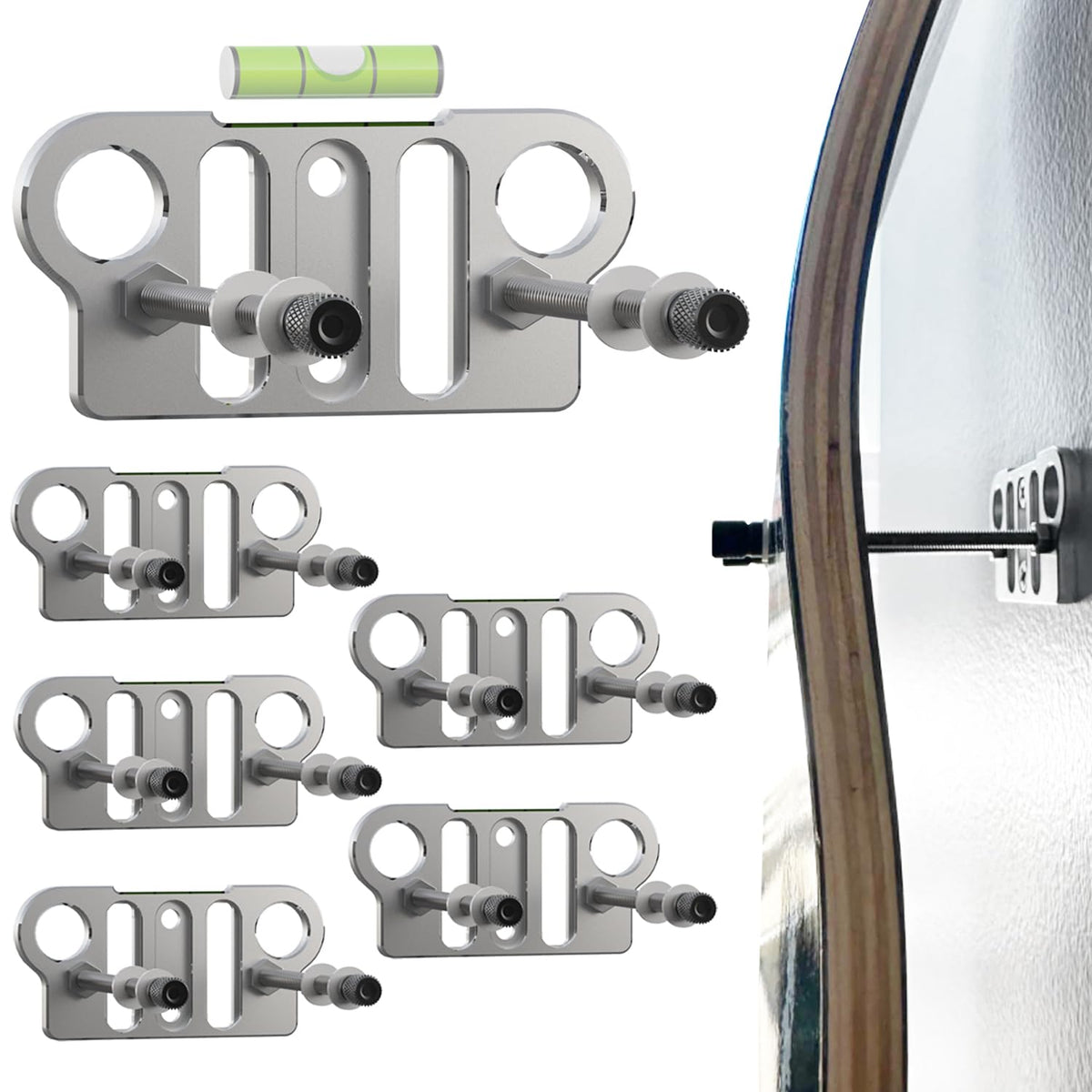 YEZROVR skateboard wall mount 6-pack shown for organized storage and display