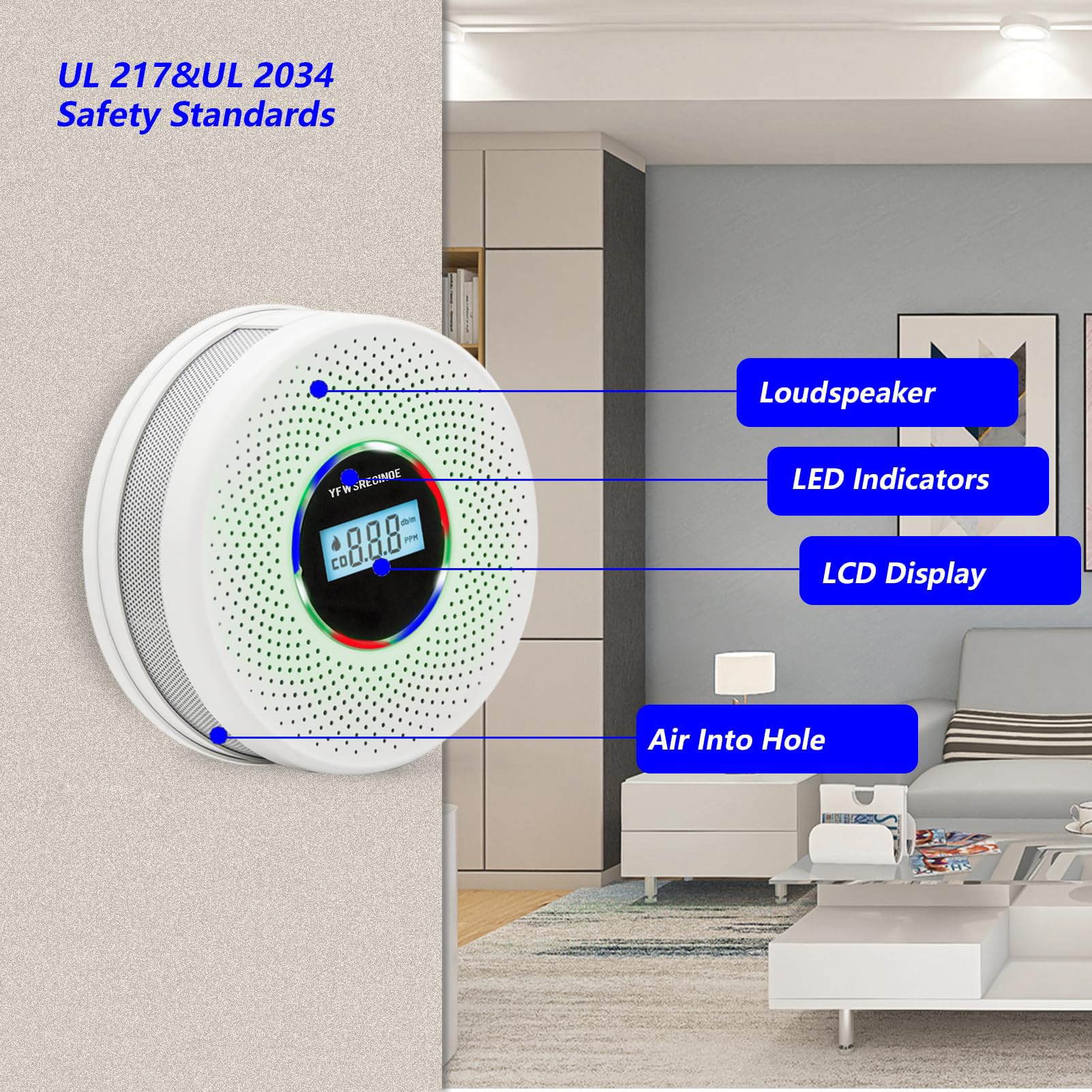 Yfwsrecinoe dense-sensing holes reduce false alarms for reliable alerts.