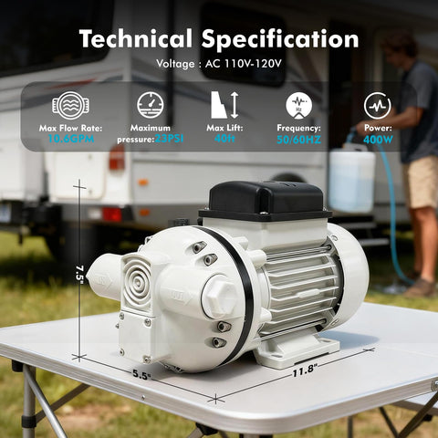 YGHGAUH 400W diaphragm motor delivers reliable power for multiple fluids.